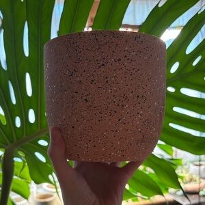 Speckled Pink Planter Pot